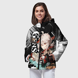 Ветровка с капюшоном женская КАДЗУХА АНЕМО KAZUHA, цвет: 3D-черный — фото 2