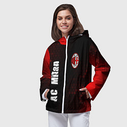 Ветровка с капюшоном женская AC MILAN AC Milan Графика, цвет: 3D-белый — фото 2