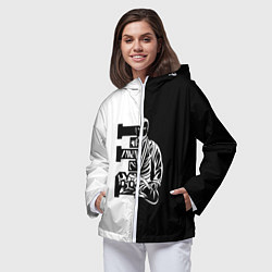 Ветровка с капюшоном женская BJJ, цвет: 3D-белый — фото 2