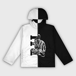 Ветровка с капюшоном женская BJJ, цвет: 3D-черный