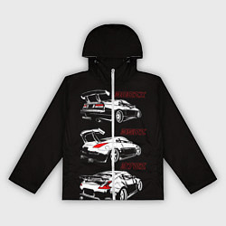 Ветровка с капюшоном женская NISSAN 300 ZX 350Z 370Z JDM STYLE, цвет: 3D-белый