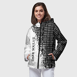 Ветровка с капюшоном женская Dark souls темные души, цвет: 3D-черный — фото 2