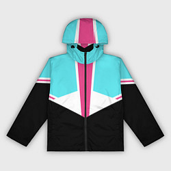 Ветровка с капюшоном женская Ретро 90-х, цвет: 3D-черный