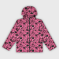 Ветровка с капюшоном женская БДСМ - BDSM, цвет: 3D-черный