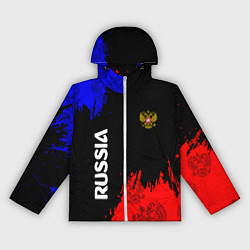 Ветровка с капюшоном женская Russia Патриот, цвет: 3D-белый