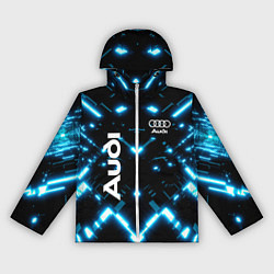 Ветровка с капюшоном женская Audi Neon, цвет: 3D-белый