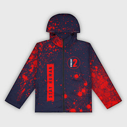 Ветровка с капюшоном женская ДАИНГ ЛАЙТ 2 Краски, цвет: 3D-черный