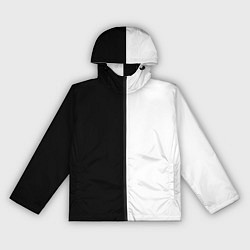 Ветровка с капюшоном женская Black and white чб, цвет: 3D-черный