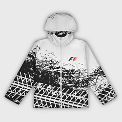 Ветровка с капюшоном женская F1 Формула 1 Mini Logo, цвет: 3D-белый