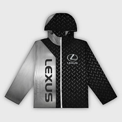 Ветровка с капюшоном женская Lexus Лексус Сталь матал, цвет: 3D-белый