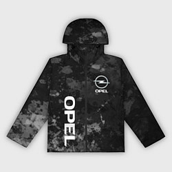 Ветровка с капюшоном женская OPEL ОПЕЛЬ СЕРЫЙ ФОН, цвет: 3D-черный