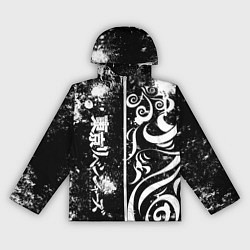 Ветровка с капюшоном женская ТОКИЙСКИЕ МСТИТЕЛИ - БРЫЗГИ КРАСКИ, цвет: 3D-белый