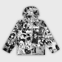 Ветровка с капюшоном женская Убийца Акамэ pattern, цвет: 3D-белый