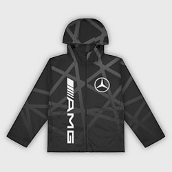 Ветровка с капюшоном женская MERCEDES - BENZ МЕРСЕДЕС, цвет: 3D-черный
