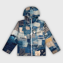Женская ветровка Patchwork Jeans Осень Зима 2023