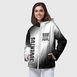 Ветровка с капюшоном женская JUVENTUS Juventus Градиент, цвет: 3D-белый — фото 2
