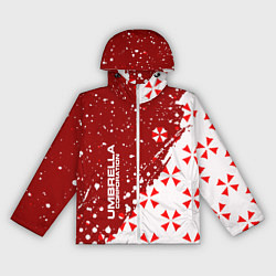 Ветровка с капюшоном женская Resident Evil Umbrella Corporation паттерн, цвет: 3D-белый