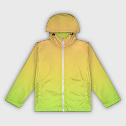 Ветровка с капюшоном женская GRADIEND YELLOW-GREEN, цвет: 3D-белый