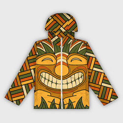 Ветровка с капюшоном женская Polynesian tiki LUCKY, цвет: 3D-белый