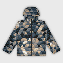 Ветровка с капюшоном женская Кибернетическая стена, цвет: 3D-черный