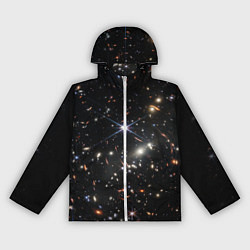 Ветровка с капюшоном женская Новое изображение ранней вселенной от Джеймса Уэбб, цвет: 3D-белый
