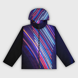 Женская ветровка Неоновое множество разноцветных фонарей во тьме
