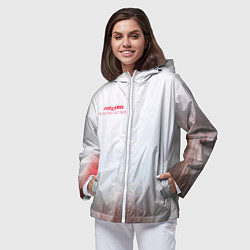 Ветровка с капюшоном женская Seventeen Seconds - The Cure, цвет: 3D-белый — фото 2