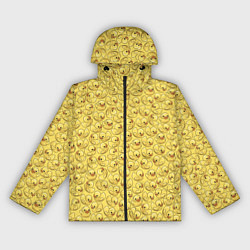 Ветровка с капюшоном женская Утиный принт, цвет: 3D-черный