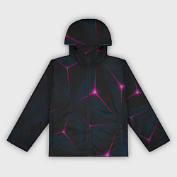 Ветровка с капюшоном женская Розовое созвездие, цвет: 3D-черный