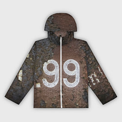 Женская ветровка Номер 99 на ржавом металле