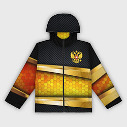 Женская ветровка Black & gold - герб России