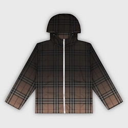 Ветровка с капюшоном женская Tartan gradient, цвет: 3D-белый