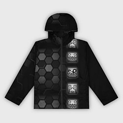 Ветровка с капюшоном женская Geometry Dash game, цвет: 3D-черный