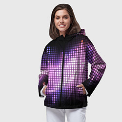 Ветровка с капюшоном женская Музыкальная визуализация, цвет: 3D-черный — фото 2