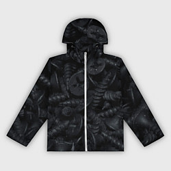 Ветровка с капюшоном женская Саморезы, цвет: 3D-белый