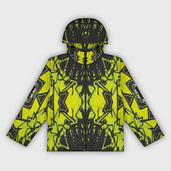 Ветровка с капюшоном женская Расплывчатый узор, цвет: 3D-черный