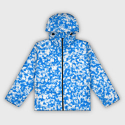 Ветровка с капюшоном женская Абстрактные облака - текстура, цвет: 3D-черный