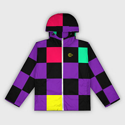 Ветровка с капюшоном женская FIRM прямо из 80х, цвет: 3D-белый