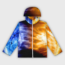 Женская ветровка Борьба двух стихий - лёд и пламя