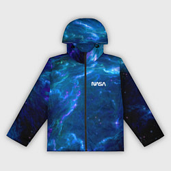 Ветровка с капюшоном женская Бескрайний космос - Nasa, цвет: 3D-черный