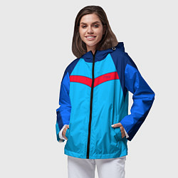 Ветровка с капюшоном женская Спортик из 90х FIRM, цвет: 3D-черный — фото 2