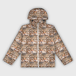 Ветровка с капюшоном женская Кот - Гипнокот, цвет: 3D-белый