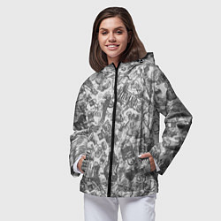 Ветровка с капюшоном женская Nirvana style light, цвет: 3D-черный — фото 2