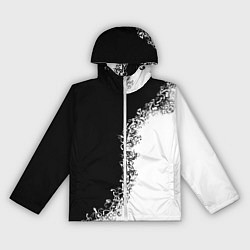 Ветровка с капюшоном женская Инь и Янь, цвет: 3D-белый