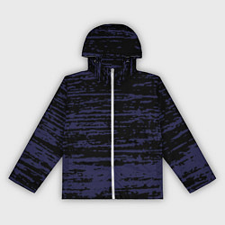 Ветровка с капюшоном женская Синие кляксы на чёрном, цвет: 3D-белый