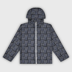 Женская ветровка Паттерн из голубых линий