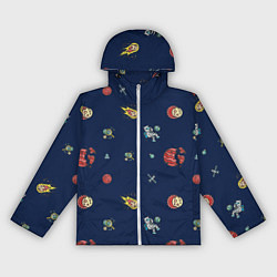 Женская ветровка Паттерн - космос
