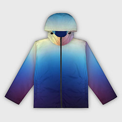 Ветровка с капюшоном женская Blue gradient colors, цвет: 3D-черный