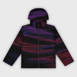 Ветровка с капюшоном женская Разлив красной и синей краски, цвет: 3D-черный