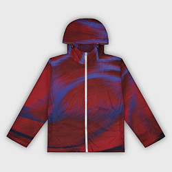 Ветровка с капюшоном женская Красная буря, цвет: 3D-белый